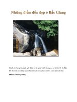 Những điểm đến đẹp ở Bắc Giang pot