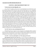 CHƯƠNG 8 : HỘI NHẬP KINH TẾ KHU VỰC pptx