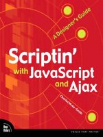 new riders publishing scriptin' with javascript and ajax, a designer’s guide (2010)
