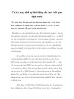 Cài đặt máy tính tự khởi động sẵn theo thời gian định trước pdf