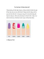 Tay bạn hợp với dáng móng nào? potx