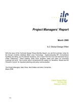 Project Managers’ Report: ILC Global Design Effort pptx
