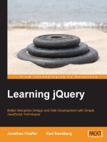 Learning jQuery: Better Interaction Design and Web Development with Simple JavaScript Technique ppt