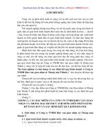 Kế toán nghiệp vụ bán hàng và xác định kết quả kinh doanh ở Công ty TNHH kho vận giao nhận và thương mại Thành Ý