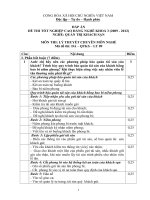 đáp án đề thi lý thuyết-quản trị khách sạn-mã đề thi qtks_th(9)