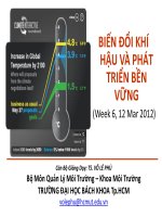 BIẾN ĐỔI KHÍ HẬU VÀ PHÁT TRIỂN BỀN VỮNG (Week 6, 12 Mar 2012) pptx