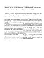 RECOMMENDATIONS TO ECE GOVERNMENTS ON THE PREVENTION OF WATER POLLUTION FROM HAZARDOUS SUBSTANCES pot