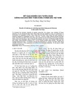 Kết quả nghiên cứu tuyển chọn giống hoa đào Mãn Thiên Hồng ở miền Bắc Việt Nam pot