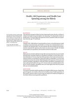 Health, Life Expectancy, and Health Care Spending among the Elderly docx