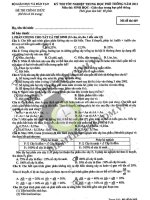 Đề thi - Đáp án môn Sinh - Tốt nghiệp THPT ( 2013 ) Mã đề 469 doc