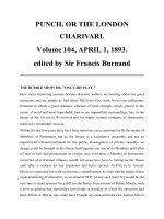 PUNCH, OR THE LONDON CHARIVARI ppt