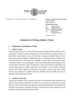Guidelines for Writing a Master’s Thesis pptx