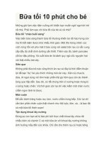 Bữa tối 10 phút cho bé pdf