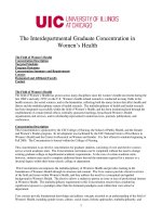 The Interdepartmental Graduate Concentration in Women’s Health potx