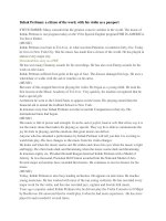 Itzhak Perlman: a citizen of the word, with his violin as a passport