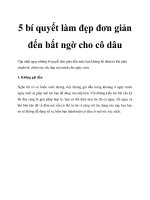 5 bí quyết làm đẹp đơn giản đến bất ngờ cho cô dâu pot