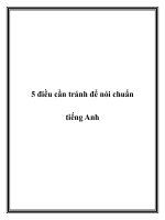 5 điều cần tránh để nói chuẩn tiếng Anh. docx