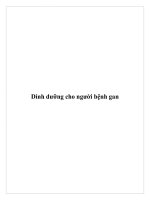 Dinh dưỡng cho người bệnh gan doc