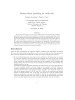 Reduced form modelling for credit risk pot