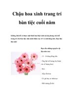 Chậu hoa xinh trang trí bàn tiệc cuối năm pdf
