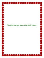 Căn bệnh tâm phế mạn và bài thuốc chữa trị pdf