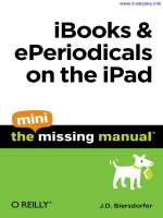 iBooks and ePeriodicals on the iPad: The Mini Missing Manual ppt