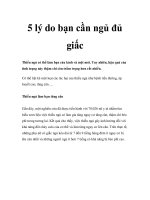 5 lý do bạn cần ngủ đủ giấc potx