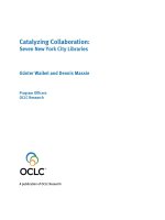 Catalyzing Collaboration: Seven New York City Libraries pptx