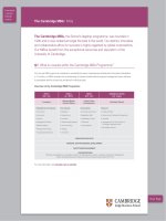 The Cambridge Mba - Faqs doc