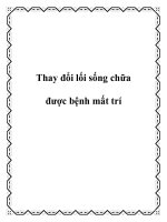 Thay đổi lối sống chữa được bệnh mất trí pdf