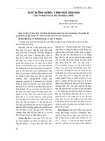 Giải thưởng Nobel y sinh học năm 2002 pot