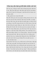 Cha mẹ cần làm gì để kiên nhẫn với trẻ docx