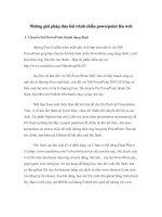 Những giải pháp đưa bài trình chiếu powerpoint lên web docx