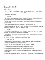 Lịch sử 9 Bài 33