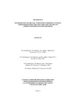 DETERMINATION OF ORGANIC COMPOUNDS IN DRINKING WATER BY LIQUID-SOLID EXTRACTION AND CAPILLARY COLUMN GAS CHROMATOGRAPHY/MASS SPECTROMETRY pdf