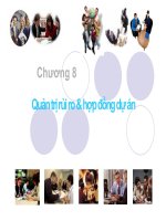 bài giảng quản trị dự án chương 8 - gv.ts.hồ nhật hưng