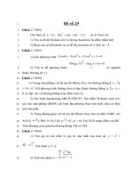 Đề thi thử đại học môn toán năm 2013 - THPT Lý Thường Kiệt - Hải Phòng - Đề số 29 pptx
