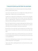 Cách gỡ bỏ bộ nhớ tạm thời Flash trên trình duyệt pptx