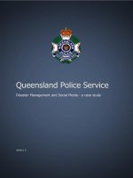 Queensland Police Service: Disaster Management and Social Media - a case study docx