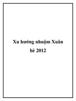 Xu hướng nhuộm Xuân hè 2012 ppt