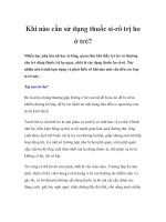 Khi nào cần sử dụng thuốc si-rô trị ho ở trẻ? pdf