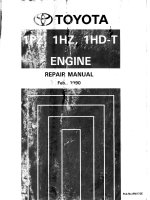 TOYOTA 1HZ 1HD t 1990 REPAIR MANUAL HƯỚNG dẫn sửa CHỮA ĐỘNG cơ 1HZ 1HD t TOYOTA