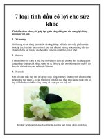 7 loại tinh dầu có lợi cho sức khỏe docx