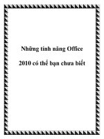 Những tính năng Office 2010 có thể bạn chưa biết potx