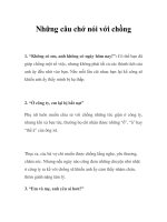 Những câu chớ nói với chồng pot