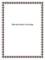 Món ăn từ kiwi và cà chua potx