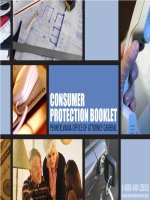 CONSUMER PROTECTION BOOKLET PENNSYLVANIA OFFICE OF ATTORNEY GENERAL potx