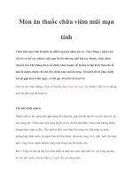 Món ăn thuốc chữa viêm mũi mạn tính potx