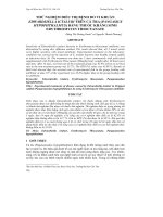 THỬ NGHIỆM ĐIỀU TRỊ BỆNH DO VI KHUẨN EDWARDSIELLA ICTALURI TRÊN CÁ TRA (PANGASIUS HYPOPHTHALMUS) BẰNG THUỐC KHÁNG SINH ERYTHROMYCIN THIOCYANATE doc