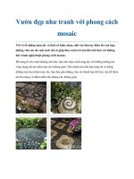 Vườn đẹp như tranh với phong cách mosaic pptx